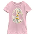 thumbnail image 1 of Girl's Frozen Easter Egg Silhouettes Graphic Tee Light Pink X Small, 1 of 4