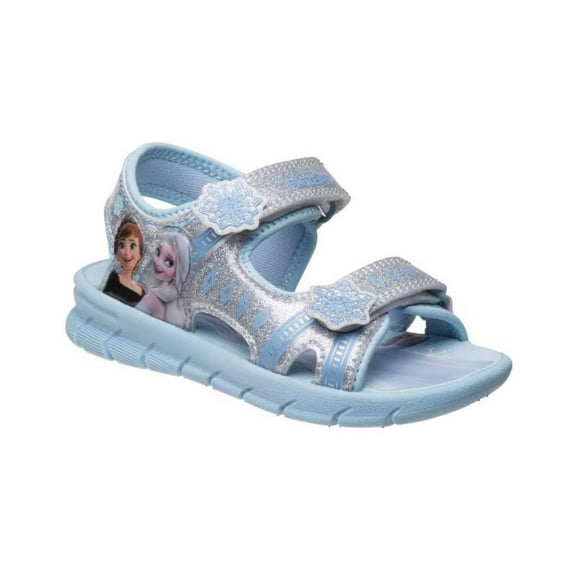Girl's Frozen Sandal, Disney Frozen Anna & Elsa Velcro Open Toe Outdoor Active Sandals (Toddler/Little Kid) Sizes 6-12.