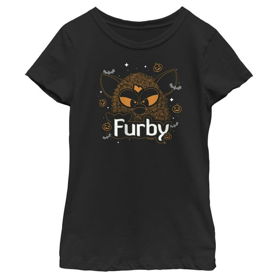 Girl's Furby Halloween Sketch Graphic T-Shirt