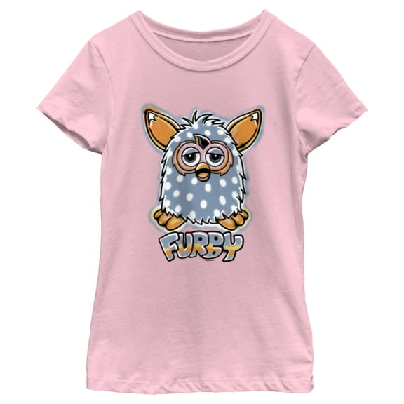 Girl's Furby Retro Airbrush Graphic T-Shirt