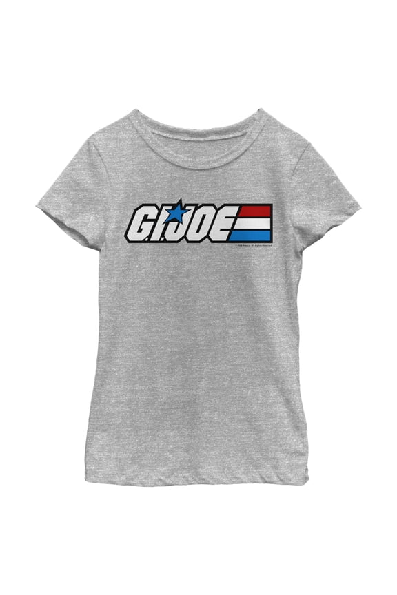 Girl's GI Joe Classic Logo  Graphic Tee Athletic Heather X Small