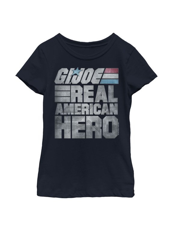 Girl's GI Joe Real American Hero Graphic Tee Navy Blue X Small