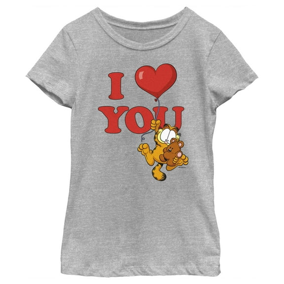 Girl's Garfield I Heart You  Graphic T-Shirt