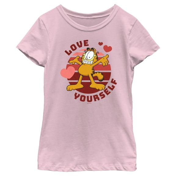 Girl's Garfield Love Yourself Graphic T-Shirt