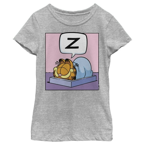 Girl's Garfield Sleeping Cat  Graphic T-Shirt