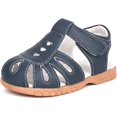 thumbnail image 1 of Girl's Genuine Leather Sandals Closed-toe Princess Dress Sandal Shoes, 1 of 4