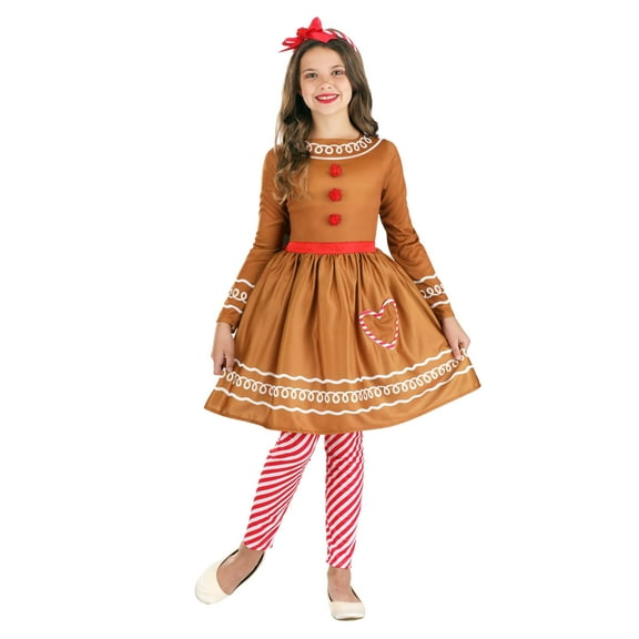 Girl's Gingerbread Costume Dress