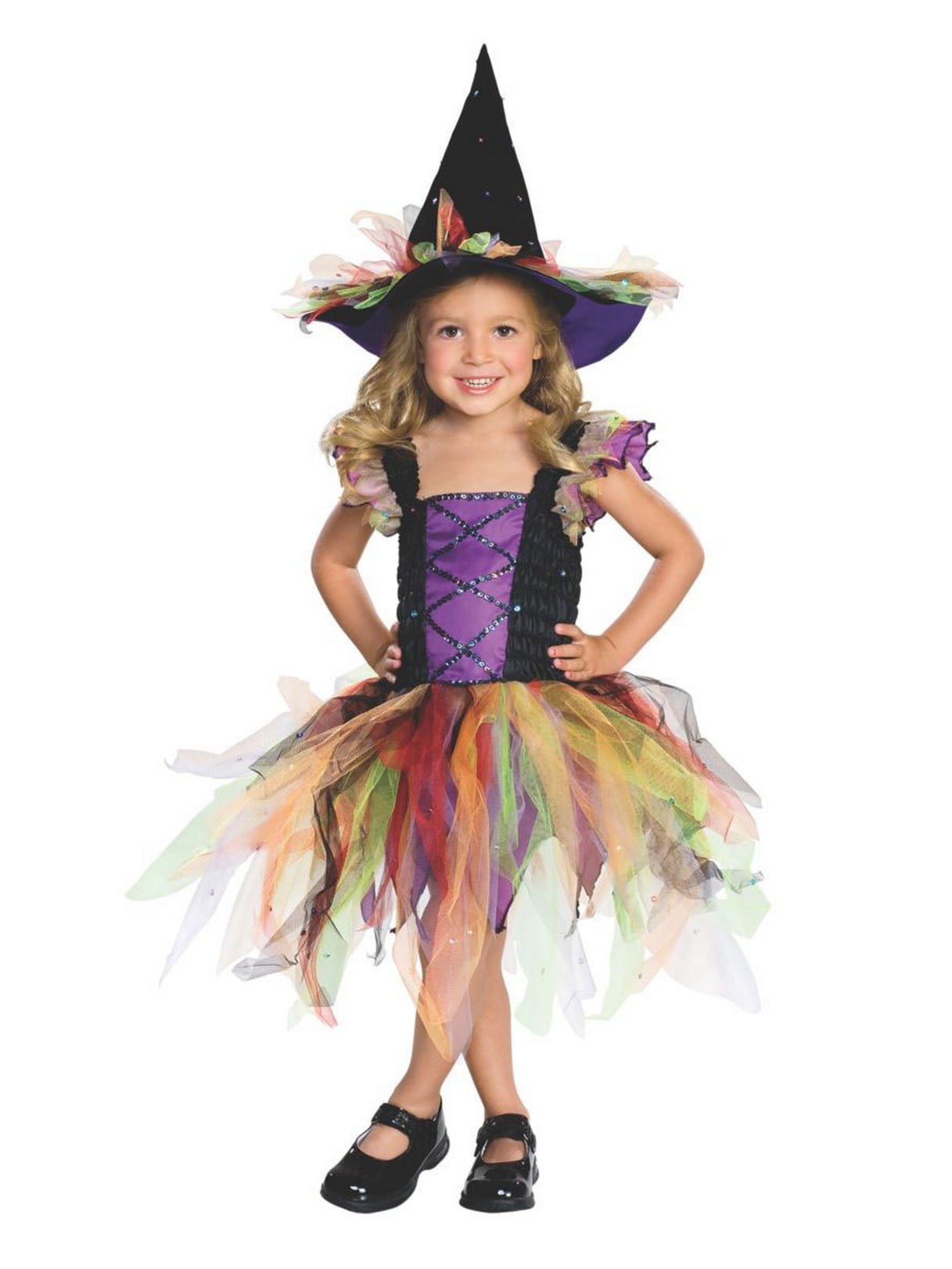 Glitter Witch Costume - Childrens Glitter Witch Costume - Childrens