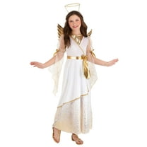 Girl's Golden Angel Costume Dress