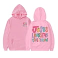 thumbnail image 1 of Girl's Graphic Hoodie Long Sleeve Hooded Sweatshirt Printed Cute Clothes Sweatshirt Tops Size 3-4T ,Pink, 1 of 5