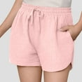 thumbnail image 1 of Girl's Gym Shorts High Waisted Quick Dry Athletic Running Shorts with Pockets, Breathable Workout Yoga Lounge Casual Wear, 1 of 7