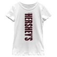 thumbnail image 1 of Girl's HERSHEY'S Vertical Logo  Graphic Tee White Small, 1 of 4