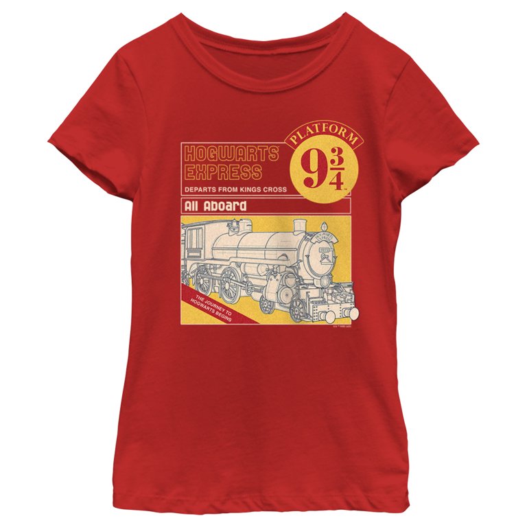 Maglietta Donna Harry Potter Hogwarts Railways – T-Shirt In Cotone, Maniche Corte