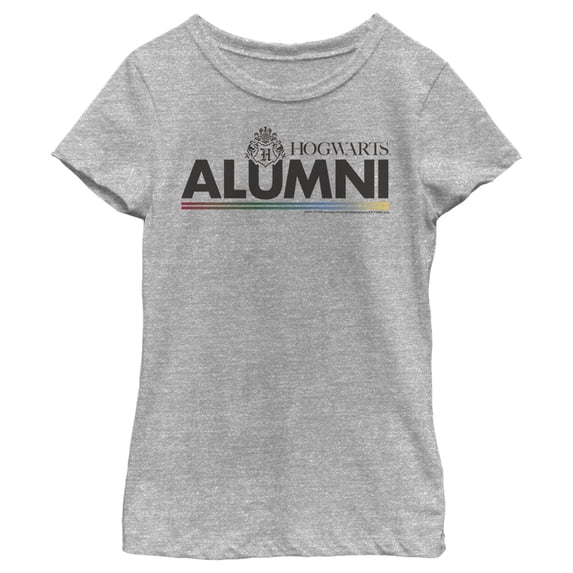 Girl's Harry Potter Alumni Hogwarts Graphic Tee Athletic Heather Small