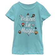Girl's Harry Potter Believe In Magic Graphic Tee Tahiti Blue Small