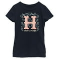 thumbnail image 1 of Girl's Harry Potter Decorative Hogwarts Symbol  Graphic Tee Navy Blue Medium, 1 of 4