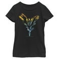thumbnail image 1 of Girl's Harry Potter Dragon Flame Silhouette Graphic Tee Black Medium, 1 of 3