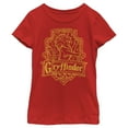 thumbnail image 1 of Girl's Harry Potter Gryffindor Line Art Crest  Graphic Tee Red X Small, 1 of 5
