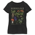 thumbnail image 1 of Girl's Harry Potter Hogwarts Herbology Graphic Tee Black Small, 1 of 4