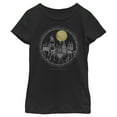 thumbnail image 1 of Girl's Harry Potter Hogwarts Line Art Moonrise Graphic Tee Black Large, 1 of 4