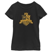 Girls Harry Potter Hufflepuff Shield Graphic Tee Black X Large