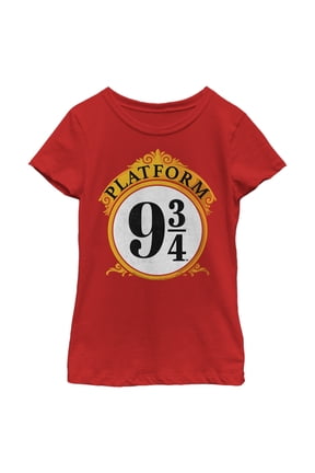 Girl's Harry Potter Platform 9 3/4 Graphic Tee Red Small