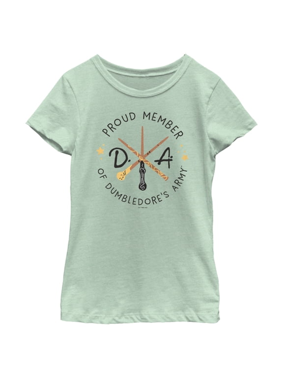 Girl's Harry Potter Proud Member of Dumbledore's Army Graphic Tee Mint X Large