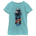 thumbnail image 1 of Girl's Harry Potter Ravenclaw Bird Emblem  Graphic Tee Tahiti Blue Small, 1 of 3