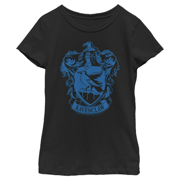 Girl\'s Harry Potter Ravenclaw House Crest Graphic Tee Black X Small