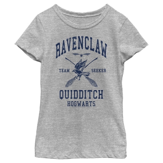 Girl's Harry Potter Ravenclaw Quidditch Seeker Graphic Tee Athletic Heather Large