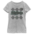 thumbnail image 1 of Girl's Harry Potter Slytherin Argyle Print  Graphic Tee Athletic Heather X Large, 1 of 5