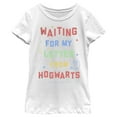 thumbnail image 1 of Girl's Harry Potter Waiting for my Letter from Hogwarts  Graphic Tee White Large, 1 of 4