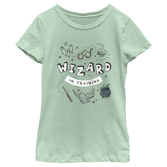 Girl's Harry Potter Wizard Training Graphic Tee Mint Large