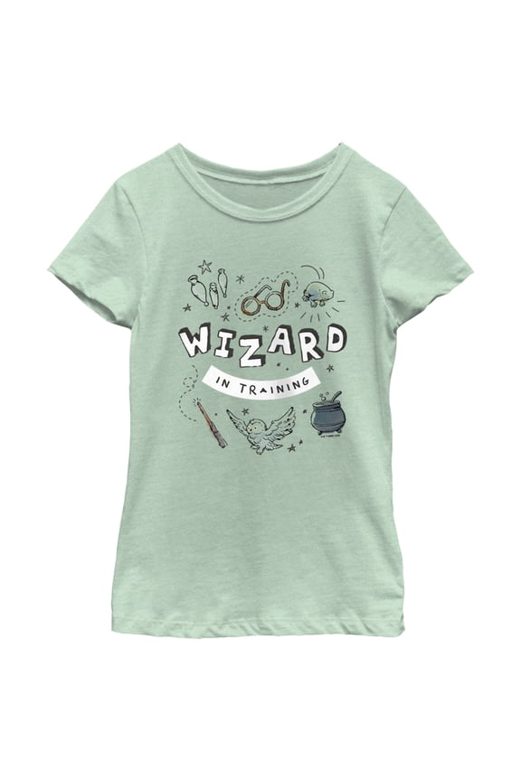 Girl's Harry Potter Wizard Training Graphic Tee Mint X Large