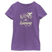 Girl's Harry Potter Wizard in Training  Graphic Tee Purple Berry Small