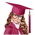 thumbnail image 1 of Girl's Hats Shiny Kindergarten Preschool Graduation Kids High School College Adults with Tassel Adjustable Cap for Boys Girls, 1 of 4
