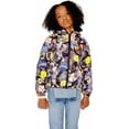 thumbnail image 1 of Girl's Heavy Quilted Puffer in New Looney Mash Jacket, 1 of 5