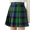 thumbnail image 1 of Girl's High Waist Plaid Pleated Mini Skirt Preppy School Uniform Tartan Skirt, 1 of 2