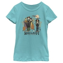 Girl's Hocus Pocus 2 Reclaim the Flame  Graphic Tee Tahiti Blue X Large