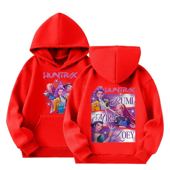 Girl's Hoodie Long Sleeve Soft Sweatshirt Graphic Hoody Kids Cute Pullovers Top Clothes For Girls