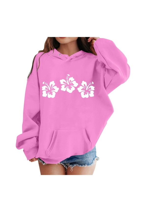 Girl's Hoodie Long Sleeve Soft Sweatshirt Graphic Hoody Kids Cute Pullovers Top Clothes for Girls Hoodies for Teen Boys 16-18 Jacket without Hoodie Snipes Pullover Hoodie Boys Clothes Size 12-14 Youth