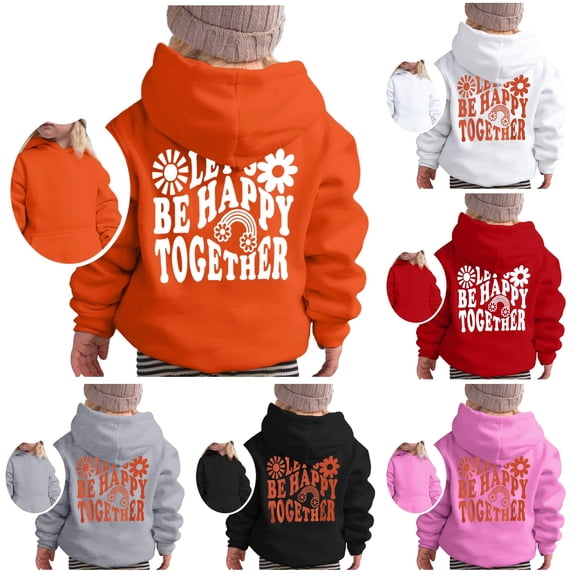 Girl's Hoodie Long Sleeve Soft Sweatshirt Graphic Hoody Kids Cute Pullovers Top Clothes for Girls Hoodie Girls 2-3 Years