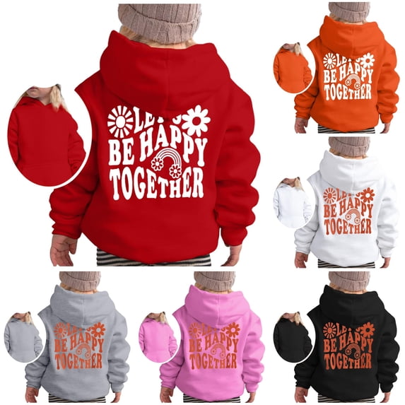 Girl's Hoodie Long Sleeve Soft Sweatshirt Graphic Hoody Kids Cute Pullovers Top Clothes for Girls Hoodie Girls 9-10 Years