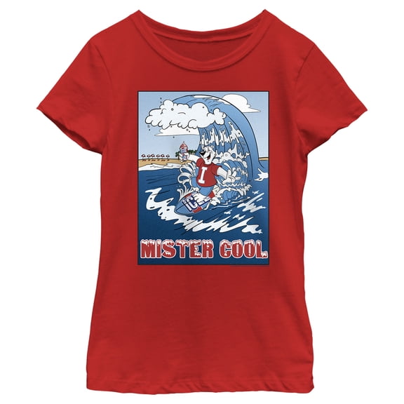 Girl's ICEE Bear Mister Cool Graphic Tee Red Large