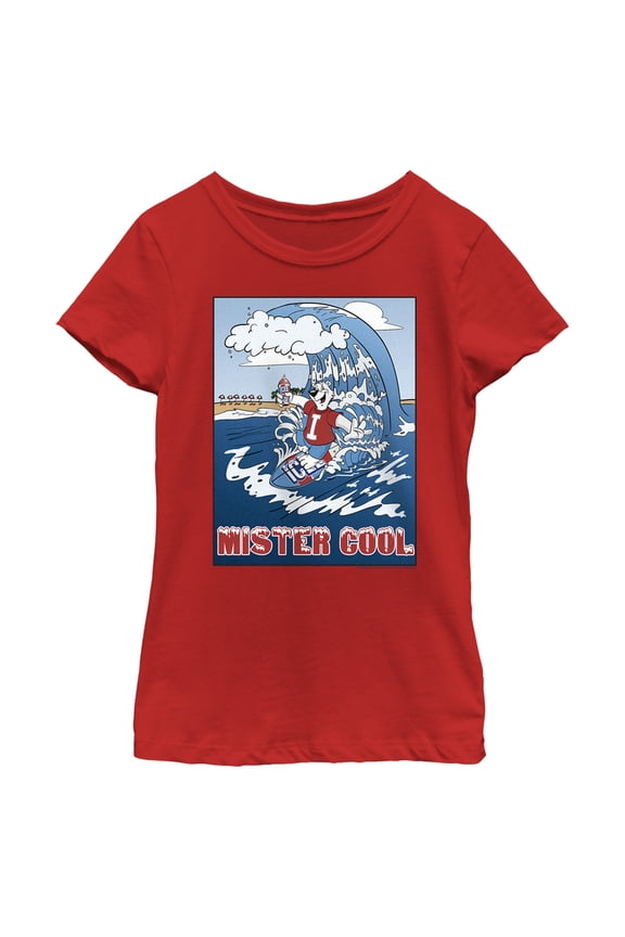 Girl's ICEE Bear Mister Cool Graphic Tee Red X Small