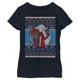 thumbnail image 1 of Girl's ICEE Bear Ugly Sweater  Graphic Tee Navy Blue Medium, 1 of 4