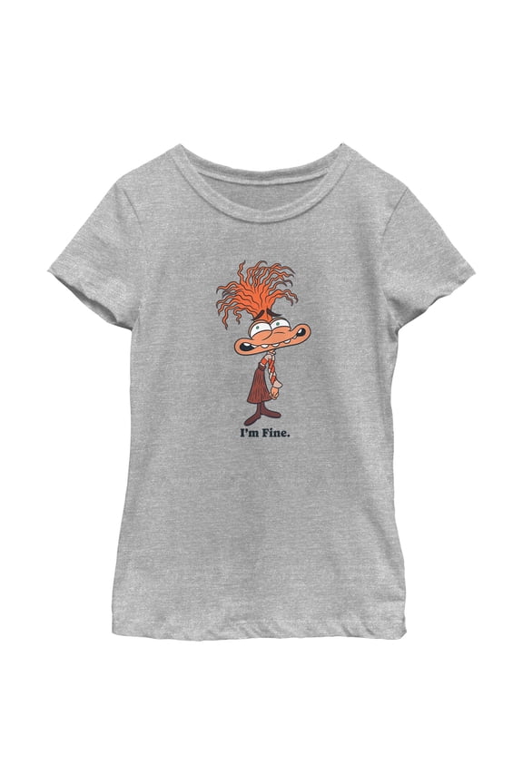 Girl's Inside Out 2 I'm Fine Anxiety Graphic T-Shirt