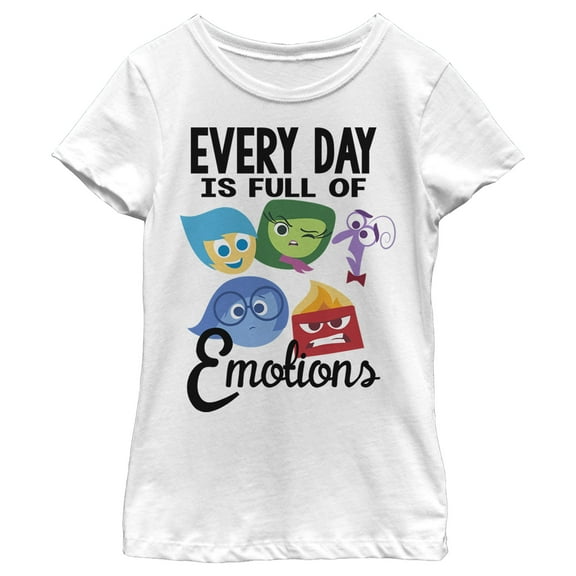Girl's Inside Out Every Day is Full of Emotions Graphic T-Shirt