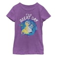thumbnail image 1 of Girl's Inside Out Joy and Sadness Great Day  Graphic Tee Purple Berry X Small, 1 of 3