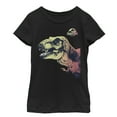 thumbnail image 1 of Girl's Jurassic Park Sneaky T. Rex  Graphic Tee Black Medium, 1 of 3
